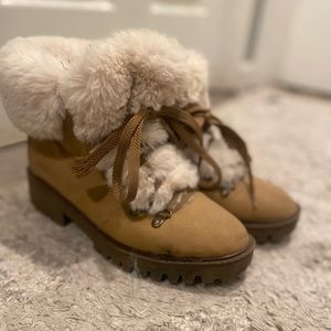 Fluffy boots
